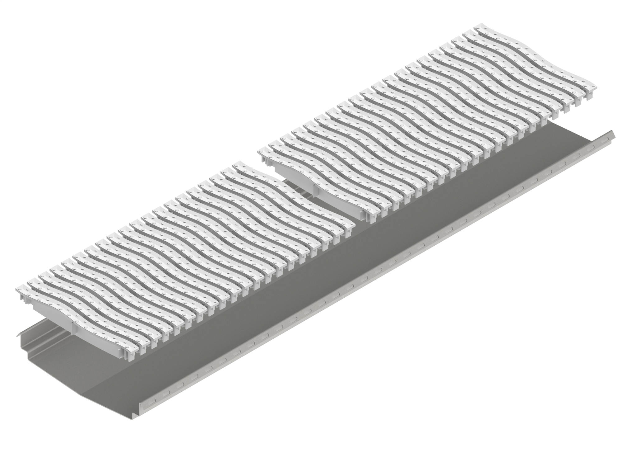 Лоток водоотводный из нержавеющей стали Аква 220